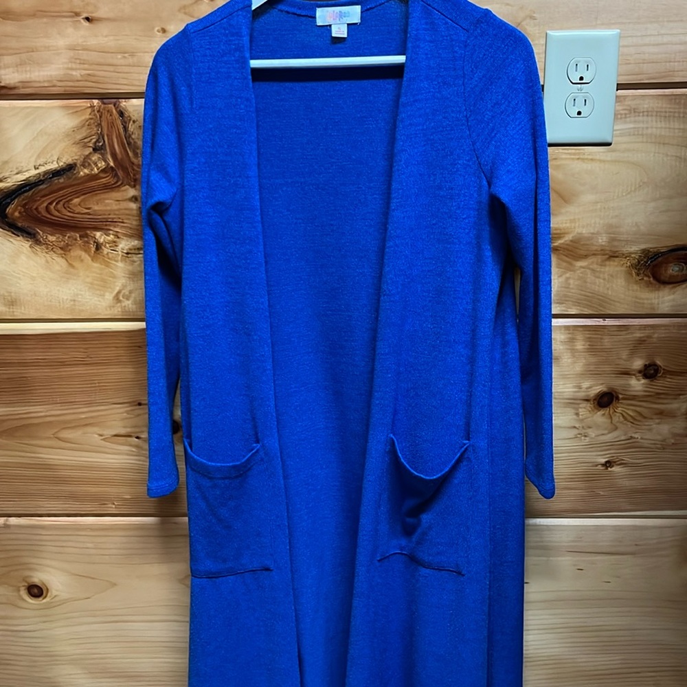 EUC Lularoe Cobalt Blue Sarah Small